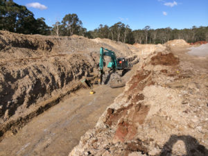 Trench excavation - Riverstone Sydney Water works